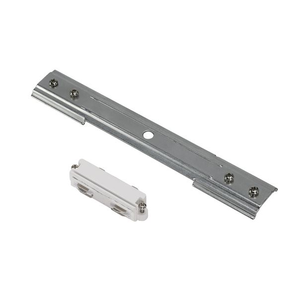 Longitudinal coupler for 1-ph-hv-track, recessed, white image 1