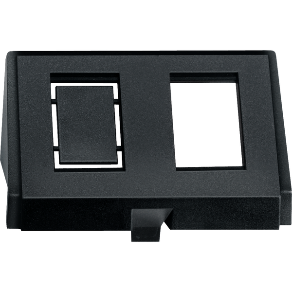 Insert for modular jack connector, black, System M, Artec/Trancent/Antique image 4