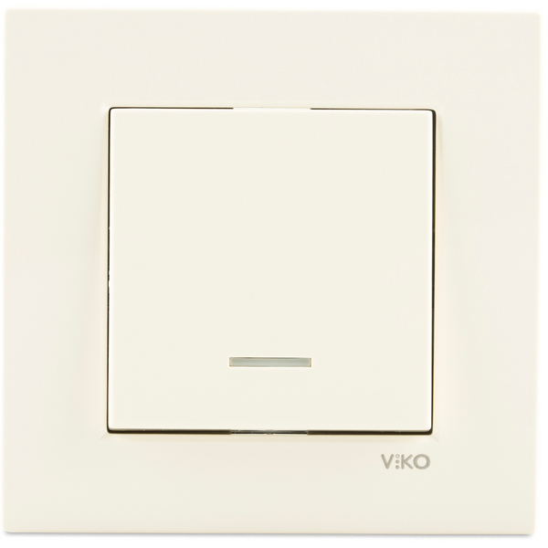 Karre Beige (Quick Connection) Illuminated Light Switch image 1