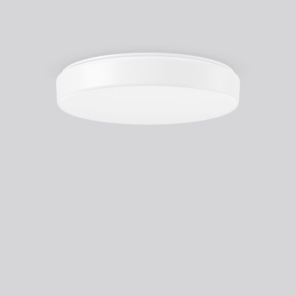 Flat Polymero Kreis, 24 W, 2550 lm, 840, white, on/off Ceiling and wal image 1