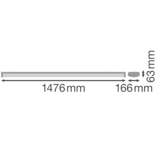 LINEAR SURFACE IP44 DALI 1500 P 45W 830 WT image 21