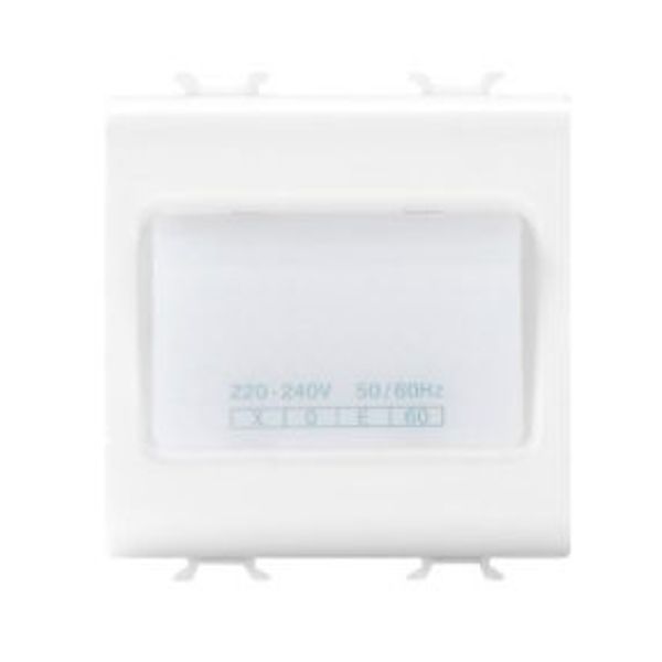 AUTONOMOUS EMERGENCY LAMP - 230Vac 50/60Hz 1h - 2 MODULES - SATIN WHITE - CHORUSMART image 1