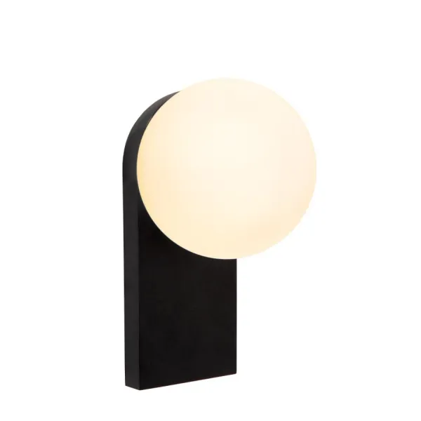 Lucide TASSA - Bathroom Wall Lamp - LED Dim. - 1x7.6W 1800K/3000K - Black image 1