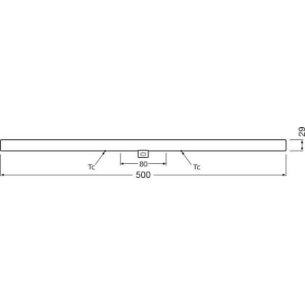 LEDinestra® DIM 4.9W 827 Frosted S14d image 9