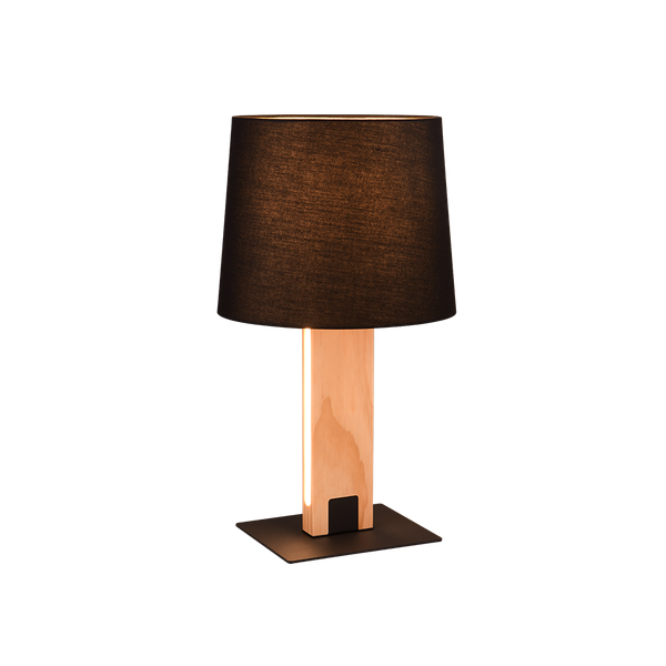 Rahul table lamp LED + E27 wood/black image 1