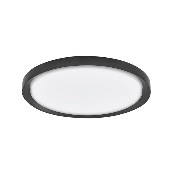 Triac Dimmable Matt Black Metal  & Acrylic Diffuser  LED 50 Watt 230 Volt   2750Lm 3000K IP20  D: 56 H: 7.5 cm image 1