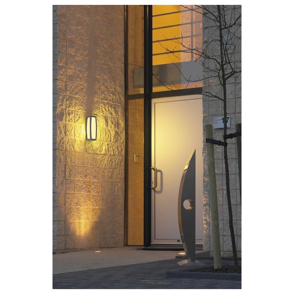 MERIDIAN BOX wall lamp, E27, max. 20W, sensor, anthracite image 5