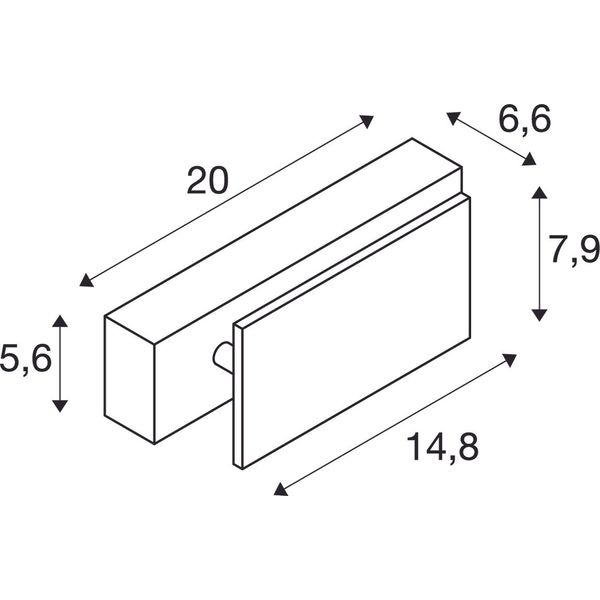 MANA LED fitting for wall light 200, white, 2000K-3000K image 3