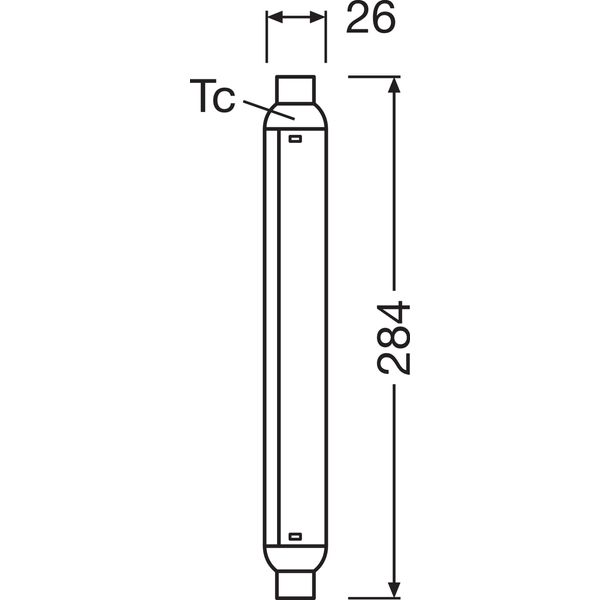 LED LINE S15 / S19 284mm 7W 827 Frosted S15s image 8