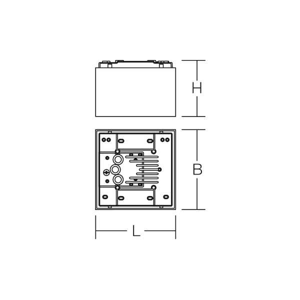 SIGNCUBE mini, 4 W, white, on/off Ceiling luminaires, L 199 B 199 H 14 image 4