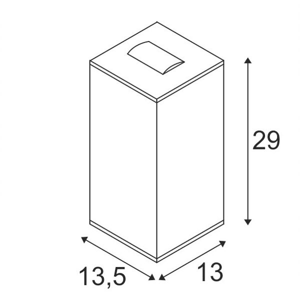 BIG THEO WALL, anthracite, Flood up/Beam down, double-headed image 3