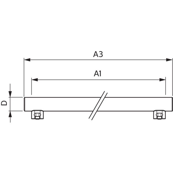 LED 3.5W 500mm S14S WW ND 1CT/4 image 3