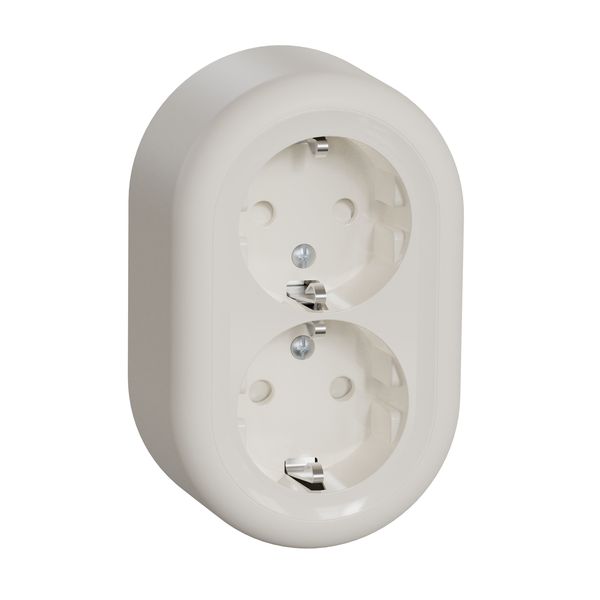 Renova Surf DSO Earth Screwless White Socket image 3