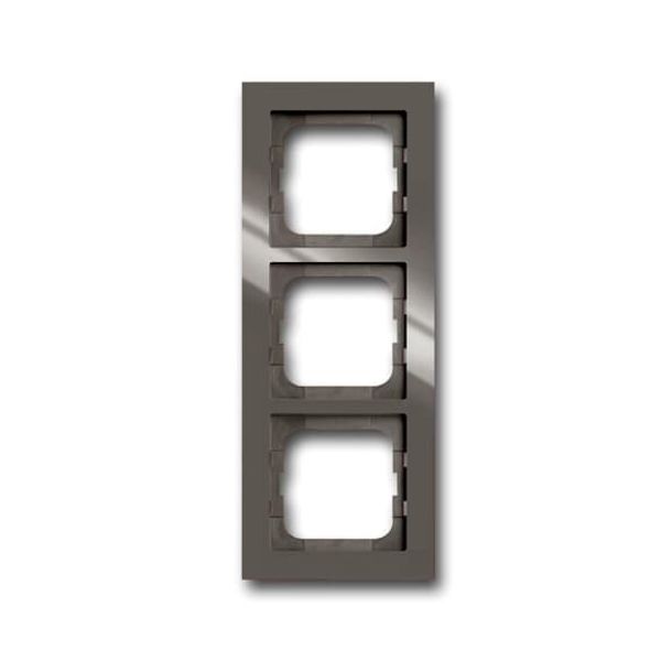 1723-291-500 Cover Frame Busch-axcent® entrée-grey image 1