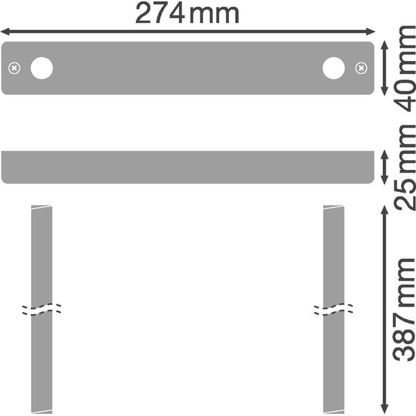 EMERGENCY EXIT SIGN HB 27M ACCESSORIES Suspension Pole Kit image 3