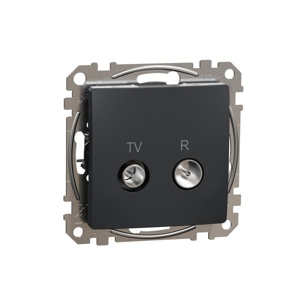 TV/R Socket intermediate 10db, Sedna, Anthracite image 4