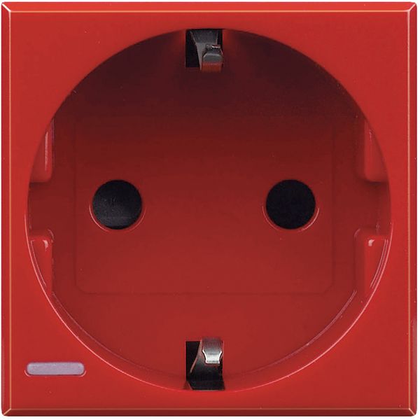 socket 2P+E 16A GER red image 2