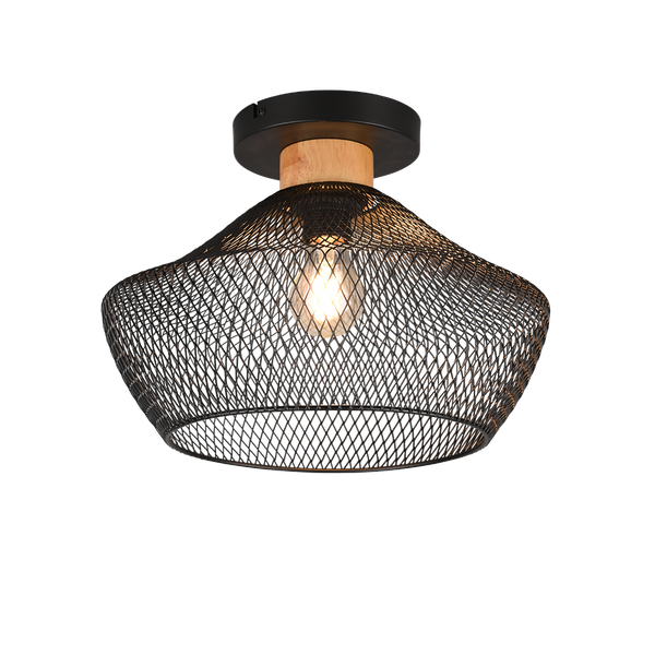 Valeria ceiling lamp E27 matt black image 1