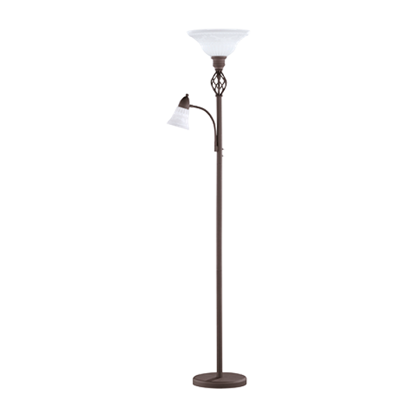 Rustica floor lamp uplighter E27 + E14 rustic image 1