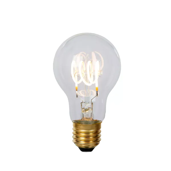 Lucide A60 - Filament bulb - Ø 6 cm - LED Dim. - E27 - 1x5W 2700K - Transparant image 1