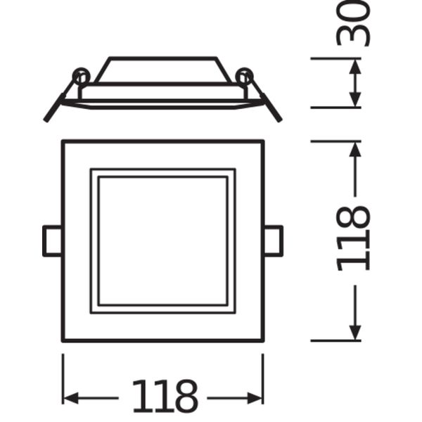 DOWNLIGHT SLIM SQUARE 105 6 W 4000 K WT image 9