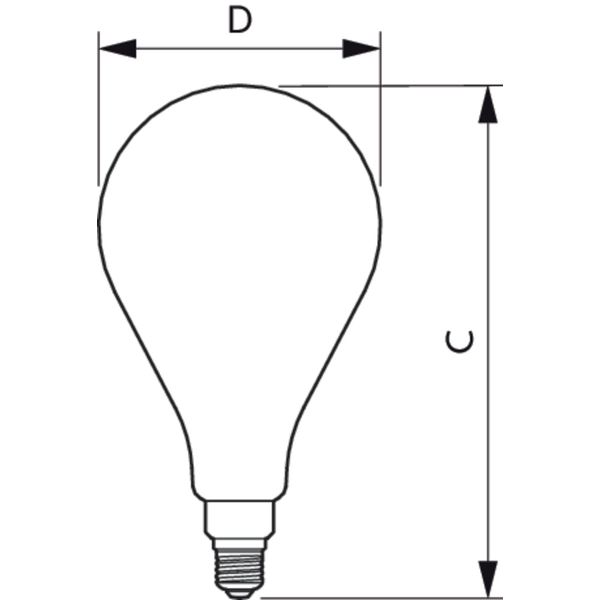 LED classic-giant 28W E27 A160 GOLD ND image 2