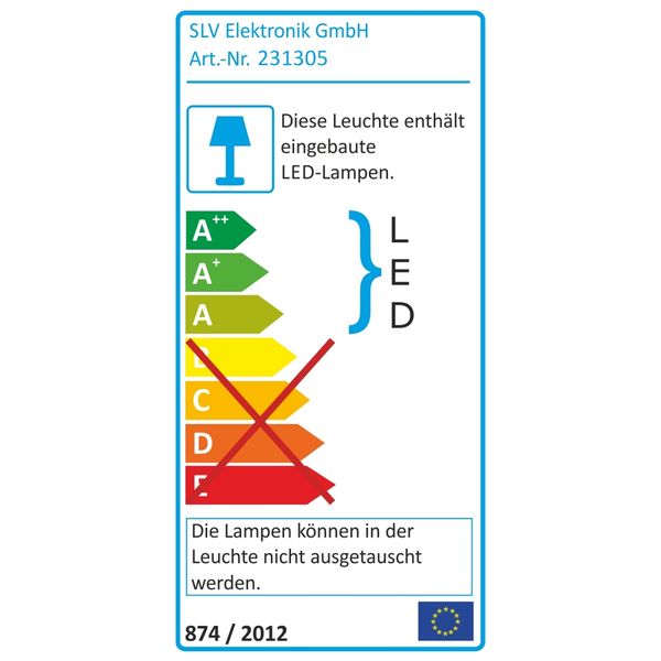 IPERI 50 floor lamp, 4W, 4000K, 48LED, IP44, anthracite image 1