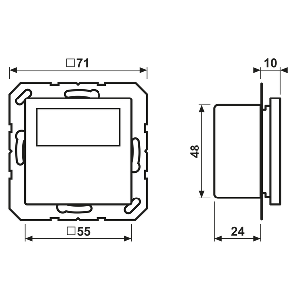 Standard room thermostat with display TRDA1790WW image 2