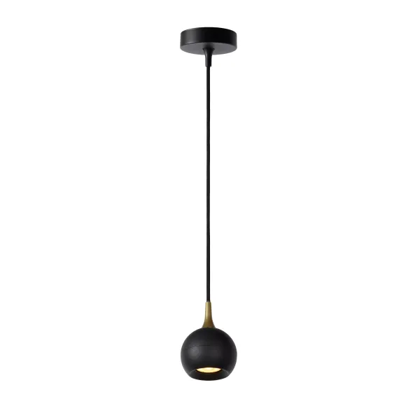 Lucide FAVORI - Pendant light - Ø 9 cm - 1xGU10 - Black image 1