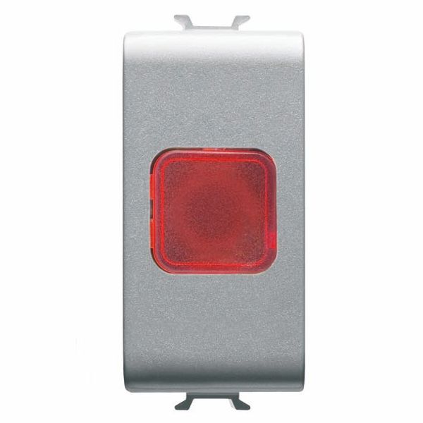 SINGLE INDICATOR LAMP - RED - 1 MODULE - TITANIUM - CHORUSMART image 2