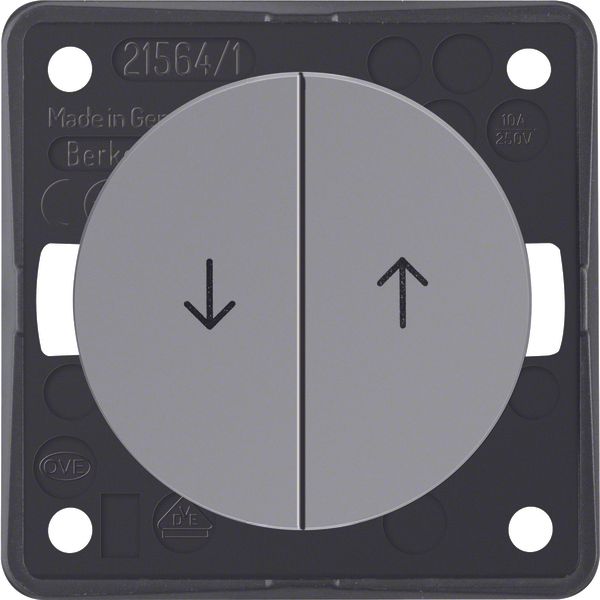 Blind series push-button impr symbol arrows, Integro - Design Flow/Pur image 1