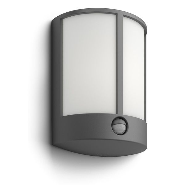 Stock IR wall lantern anthracite 1x6W image 1