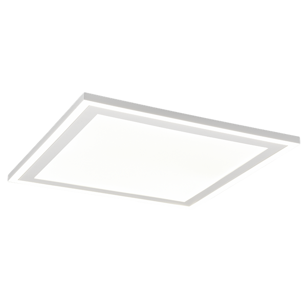 Carus LED ceiling lamp 43x43 cm matt white image 1