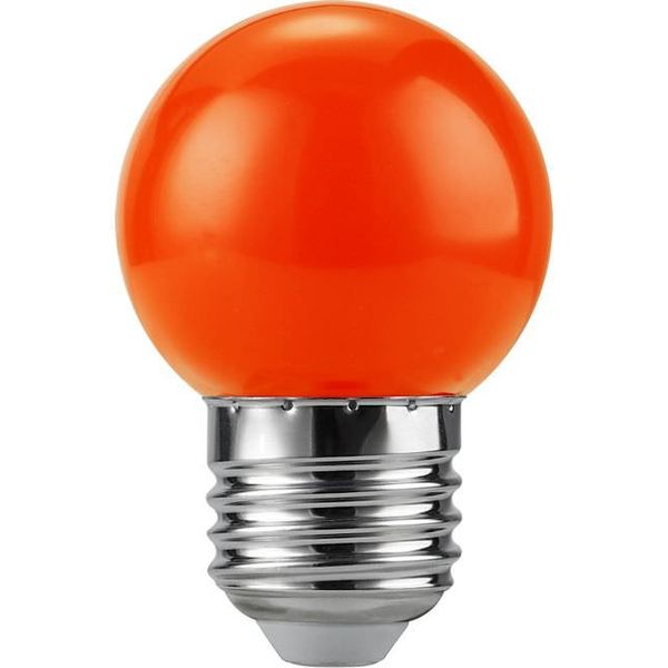 LED E27 Ball G45x68 230V 1W 320° AC Red Non-Dim image 1