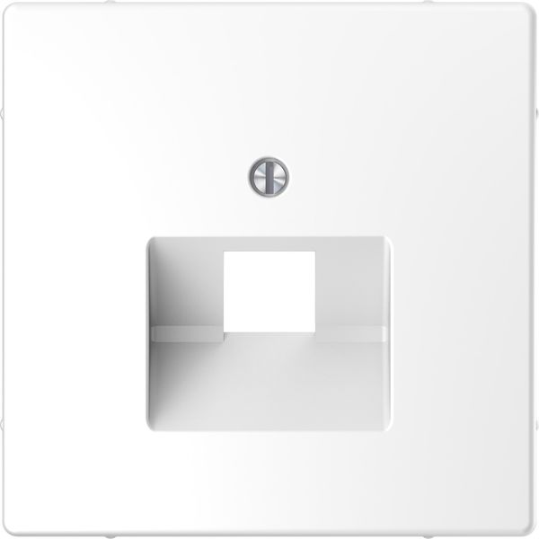 Central plate for RJ45 insert, 1-gang, lotus white, System Design image 5