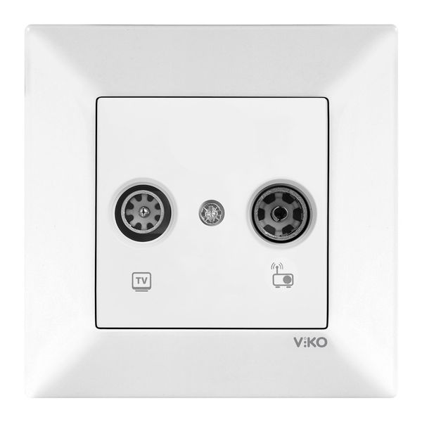 Meridian White TV-Radio Socket Transitive (7-12-dB) image 1