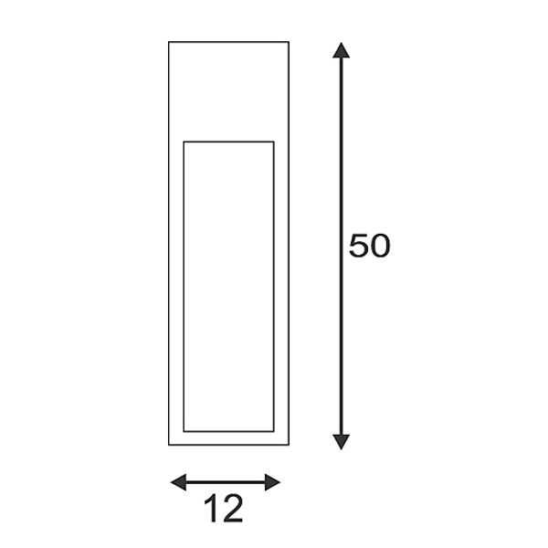 RUSTY SLOT 50 bollard light, E27 max. 11W, IP44, rusted iron image 1