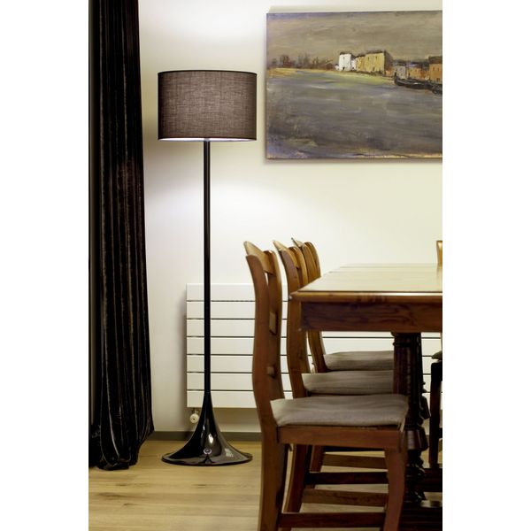 BLACK FLOOR LAMP 1 X E27 60W image 2