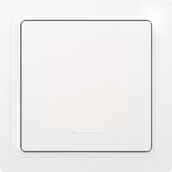 Wireless 1-way pushbutton in E-Design55, polar white mat image 1