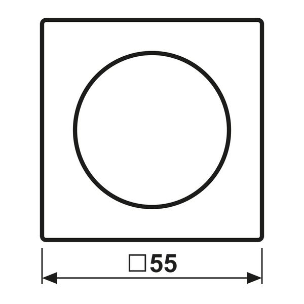 Centre plate with knob room thermostat A1749BF image 5