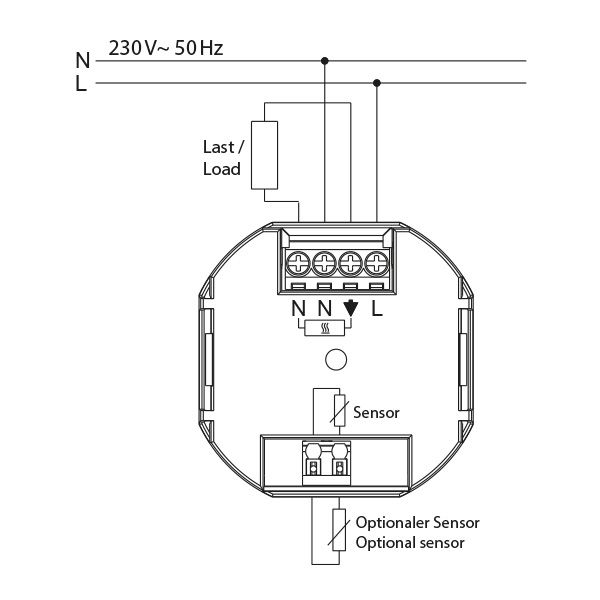 Clock thermostat as room controller, AC 230V, 1NO contact, 10 A, white backlighting image 4