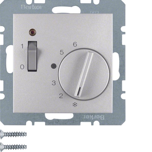 Temp. cont., NCcontact, centre plate, 24V AC/DC, rocker switch, B.7, a image 1