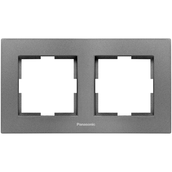 Karre Plus Accessory Dark Grey Two Gang Frame image 1