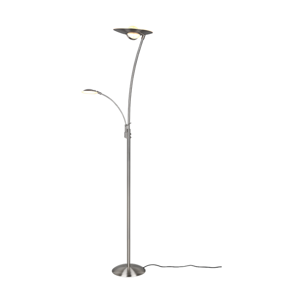 Granby LED floor lamp brushed steel image 1