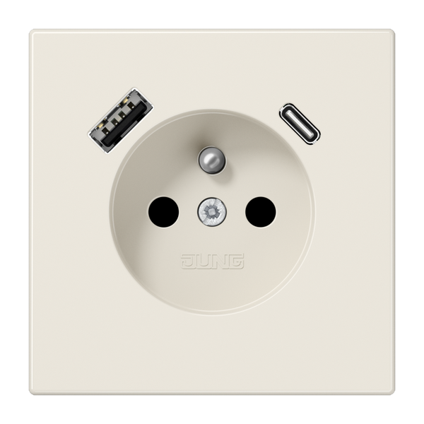 Socket fren/belg with USB type AC LS1520F-15CA image 1