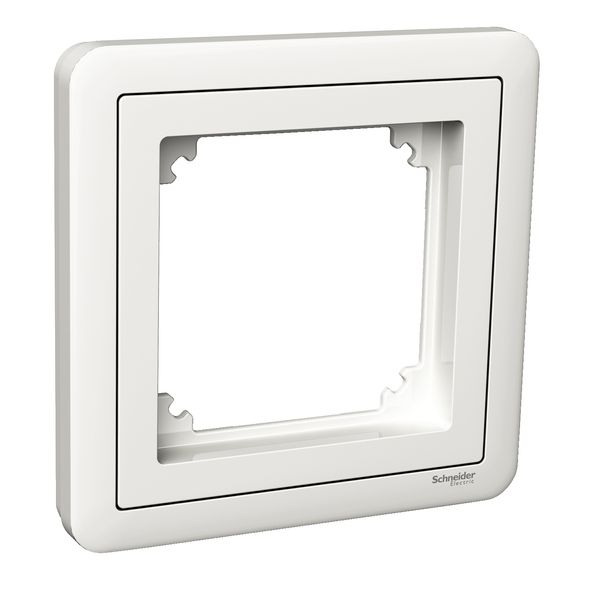 Exxact Combi 1-gang frame white image 2