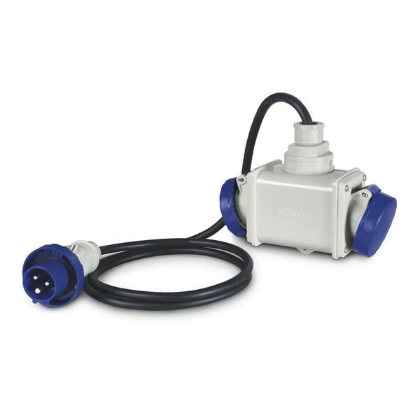 2-WAY ADAPTOR 2P+E 16A IP66 W/CABLE image 4