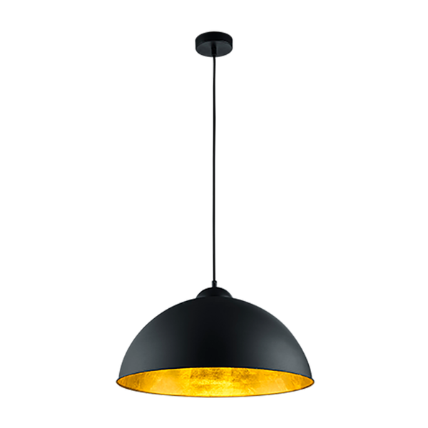 Romino II pendant E27 matt black/gold image 1