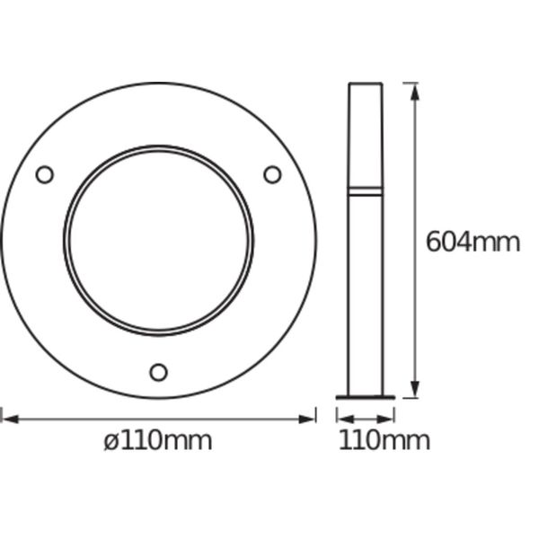 ENDURA STYLE FLARE Flare 60cm Post 7W image 4