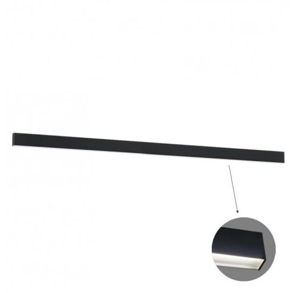 Linear Wall Lamp L3100 3000K Black Microprismatic image 1